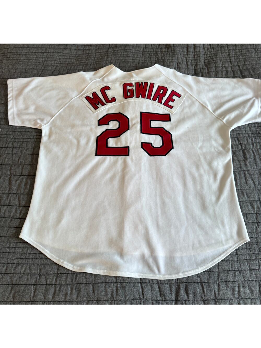 Vintage 90s Russell Mark McGwire MLB St Louis Cardinals Blank Jersey Men's 54
